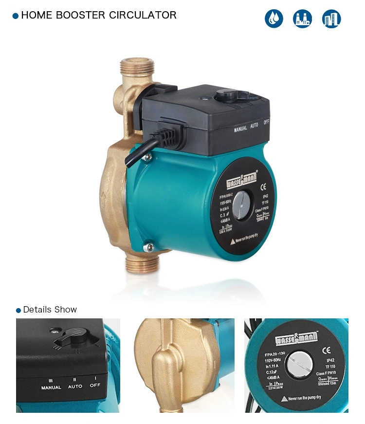 Home Water Pressure Booster Auto Circulation Pump