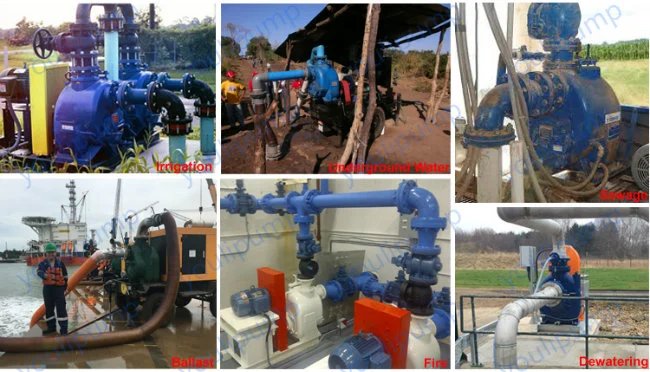 6 Inch Diesel Engine Self-Priming Centrifugal Sewage Water Treatment Pump