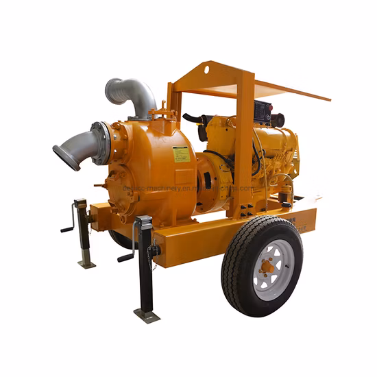 Selbstansaugende Abwasserpumpe mit 6-Zoll-Dieselmotor